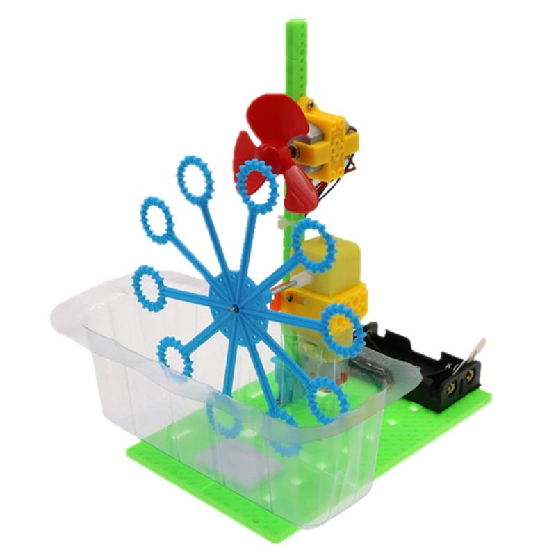 Automatische Bubble Maker Blower Machine Speelgoed Kinderen Assembleren Puzzel Baden Speelgoed Outdoor Activiteit Kinderen Vroeg Educatief