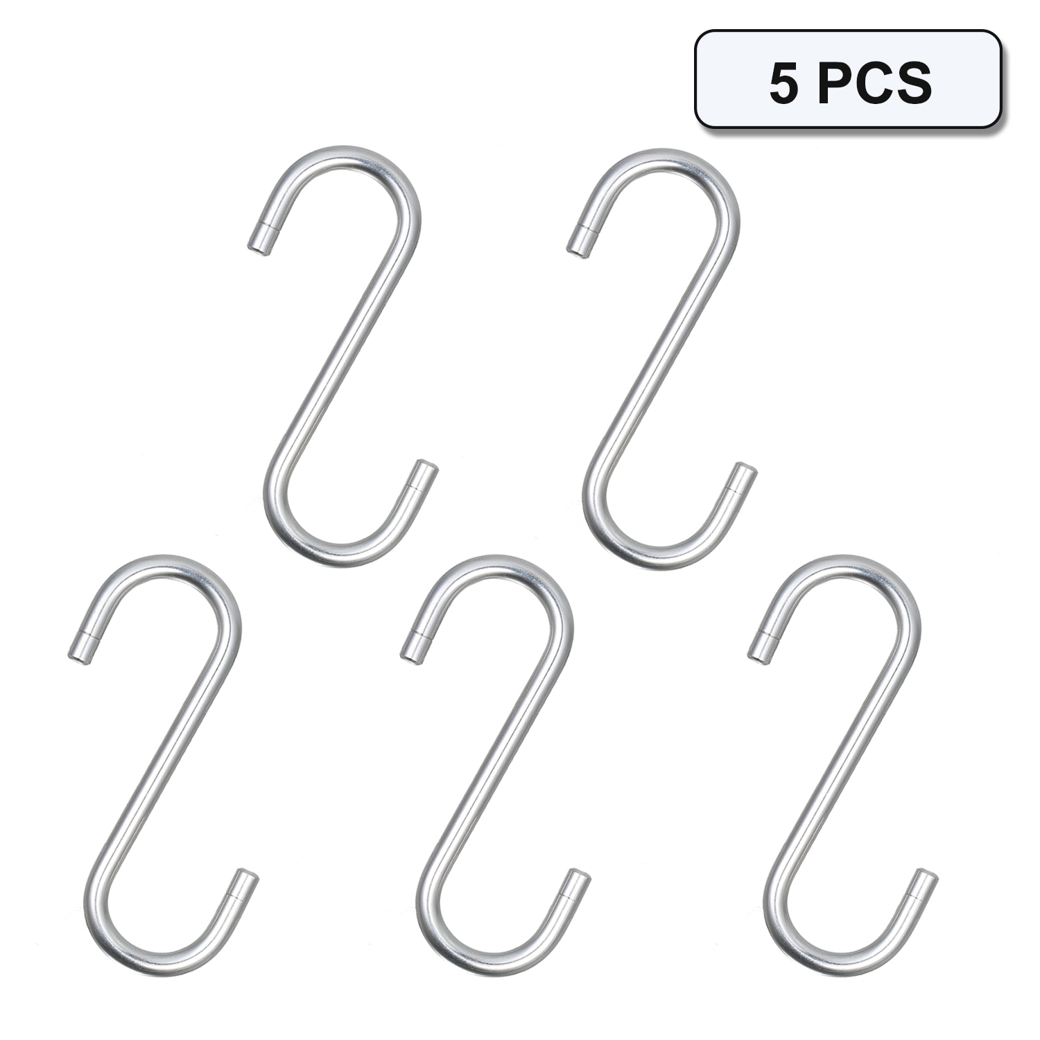 5pcs H-anger Hook Clasp Holder Hooks For H-anging Clothes Handbag Hook Space-saving Single Wall Hook