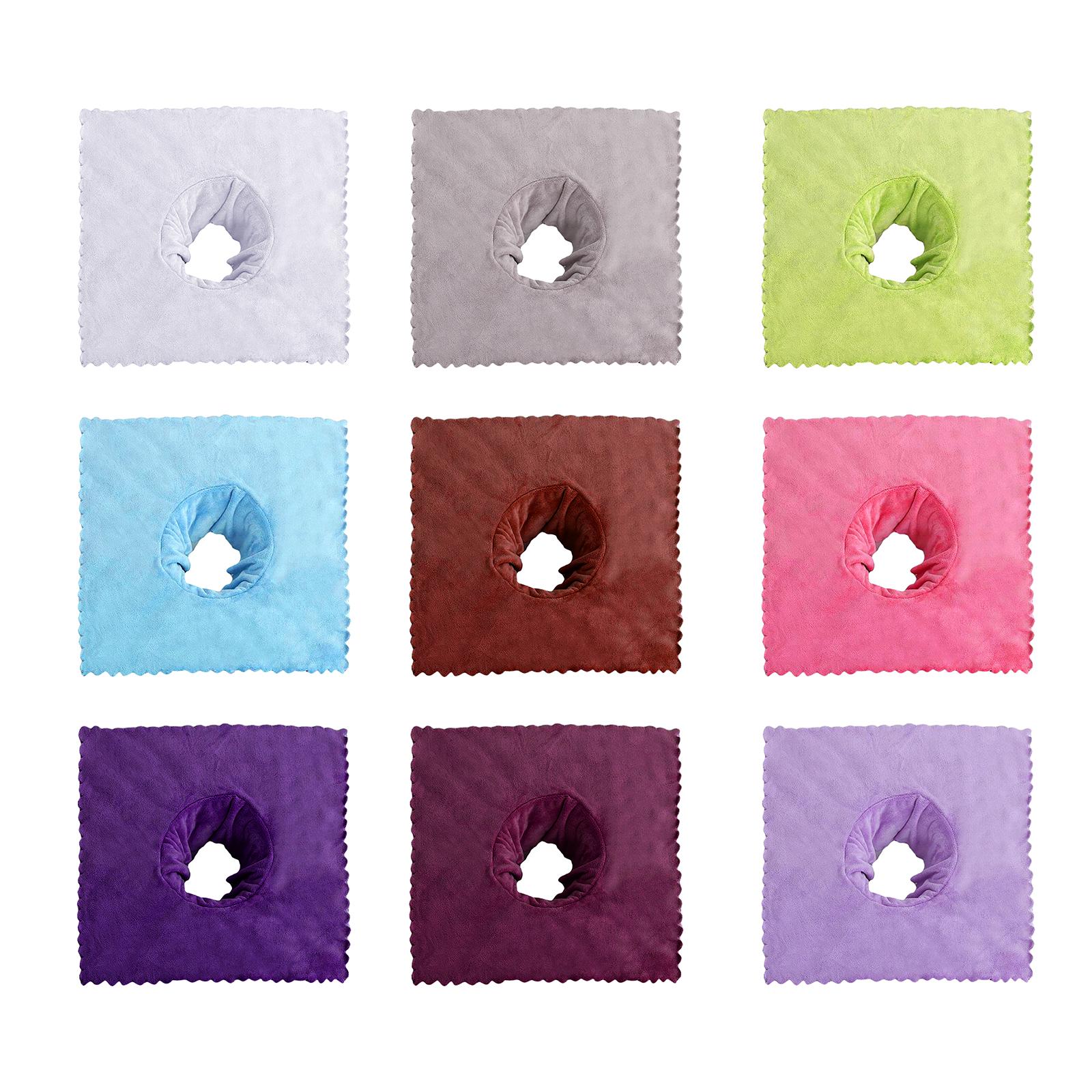 Massage Table Sheet Covers with Face Hole Satin Strip Coverlet for Beauty Salon SPA