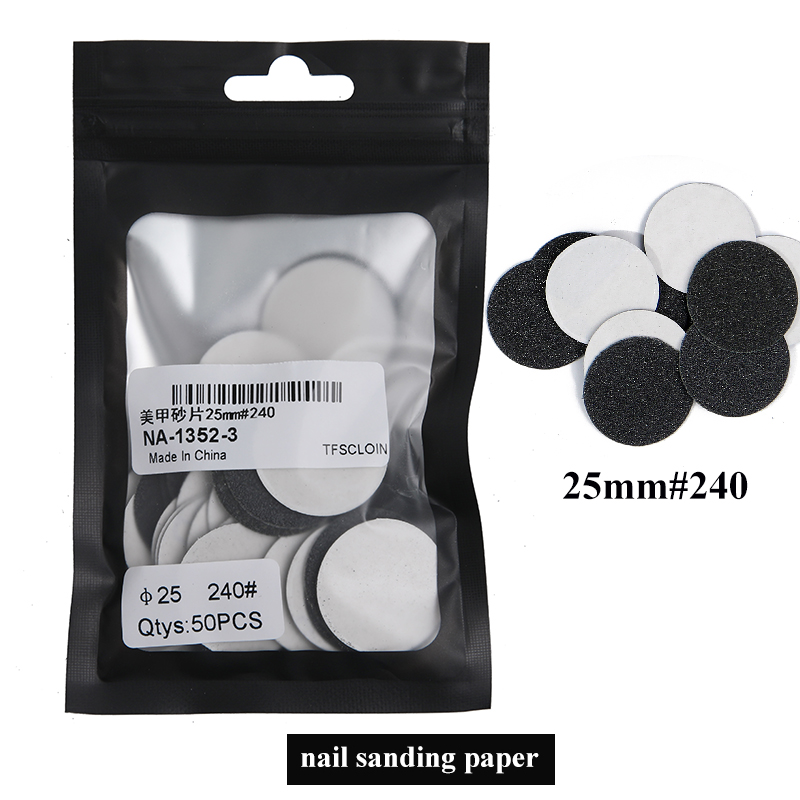 20/25/35mm Stainless Steel Nail Sanding Paper Disc for Foot Dead Skin Calluse Remove 3/32" Round Metal Disk Pedicure Accessories: Brown