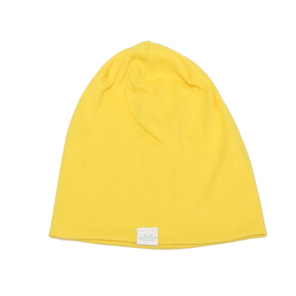 14 kleuren baby kindermutsen gebreide muts baby jongen meisje katoen zachte warme muts voor baby kinderen 1-8 jaar accessoires: Geel