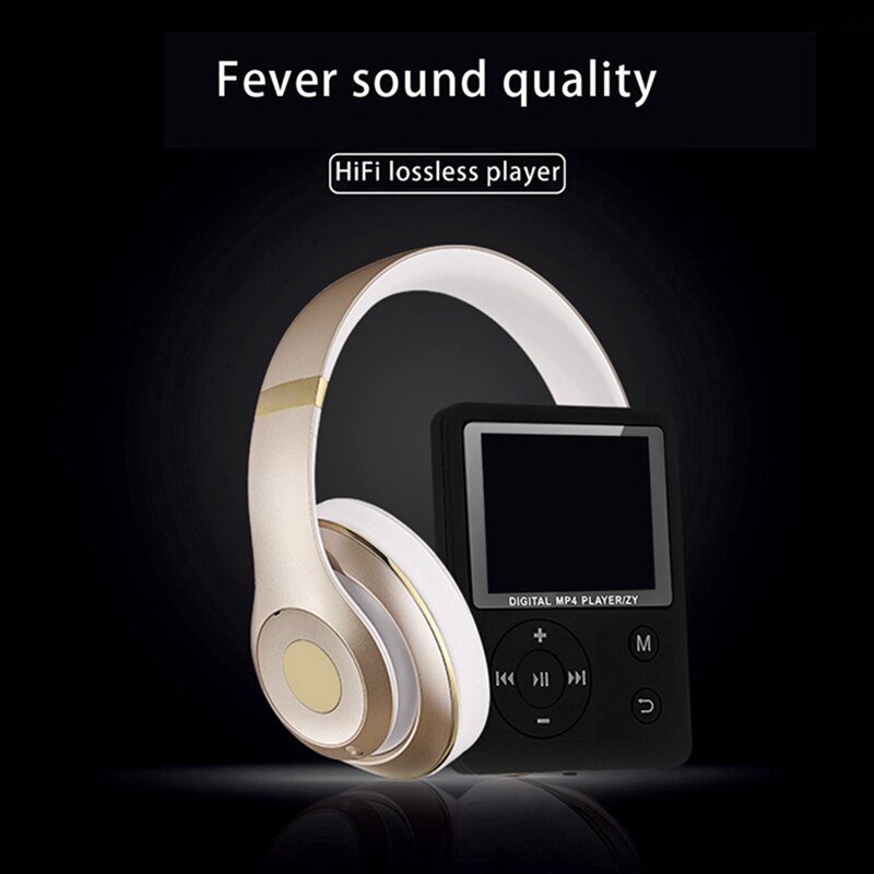 MP4 Player, 3.5 mm Headphone Port,Radio Music Playback Device 1.8 Inch TFT Screen