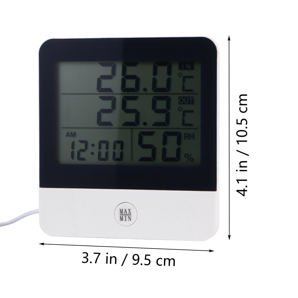 1pc Humidity Monitor Compact Aquarium Thermometer Temperature Humidity Meter LCD Digital Hygrometer for Office