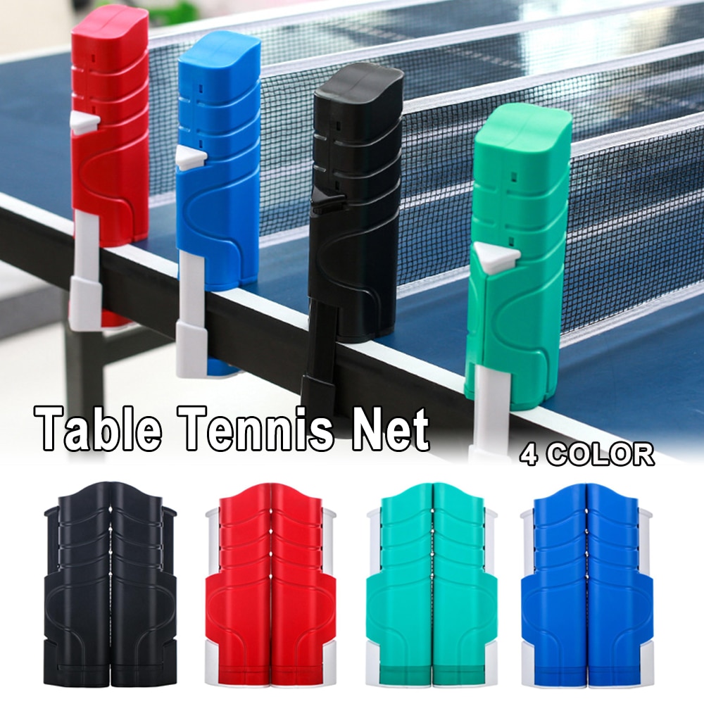 Udtrækkeligt bordtennisnet holdbart udvidet indendørs træningsstativ niebieska siatka do tenisa stołowego