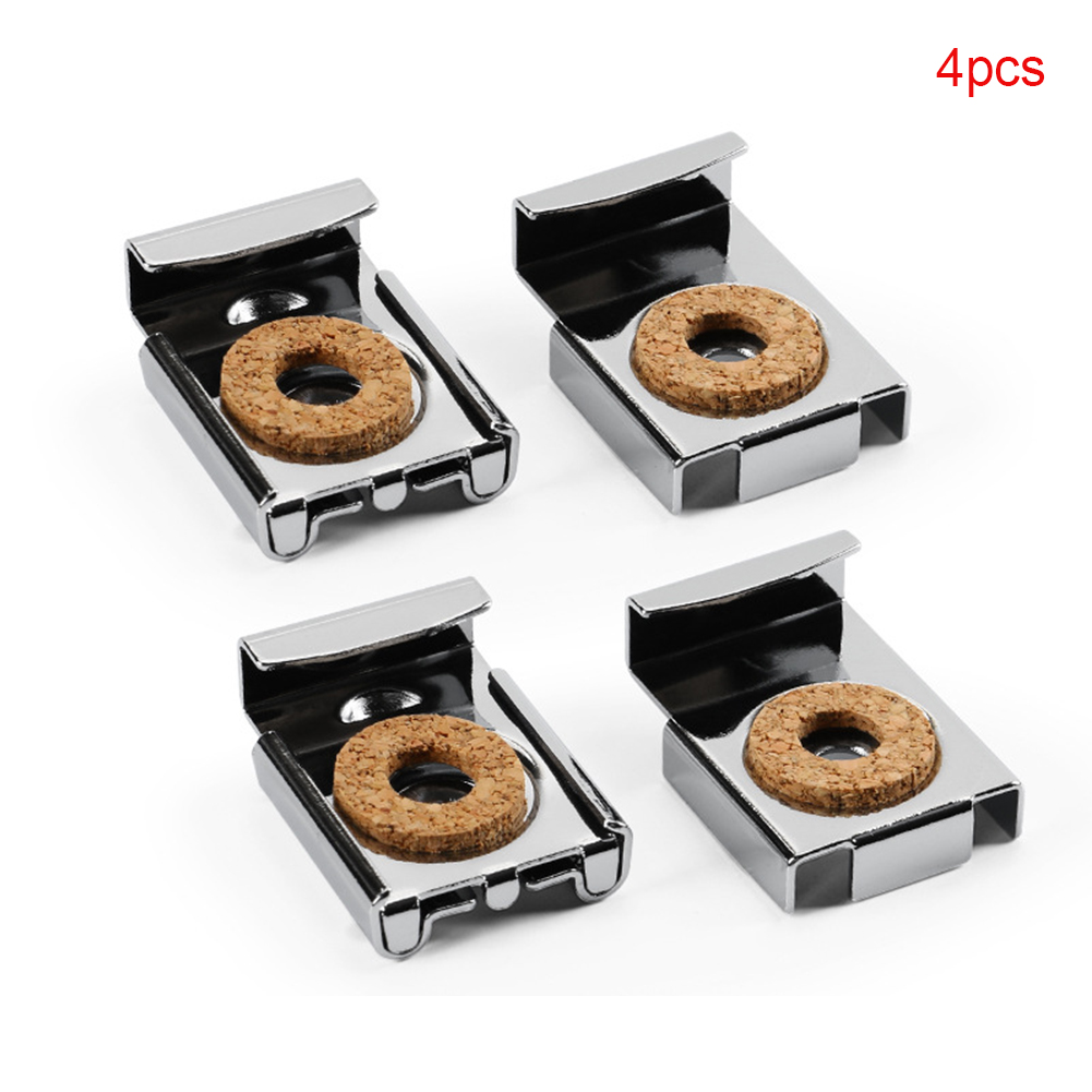 4pcs/set Bedroom Glass Clamps Mirror Clips Bathroom Multifunctional Spring Loaded Square Durable Adjustable Wall Bracket Hanger