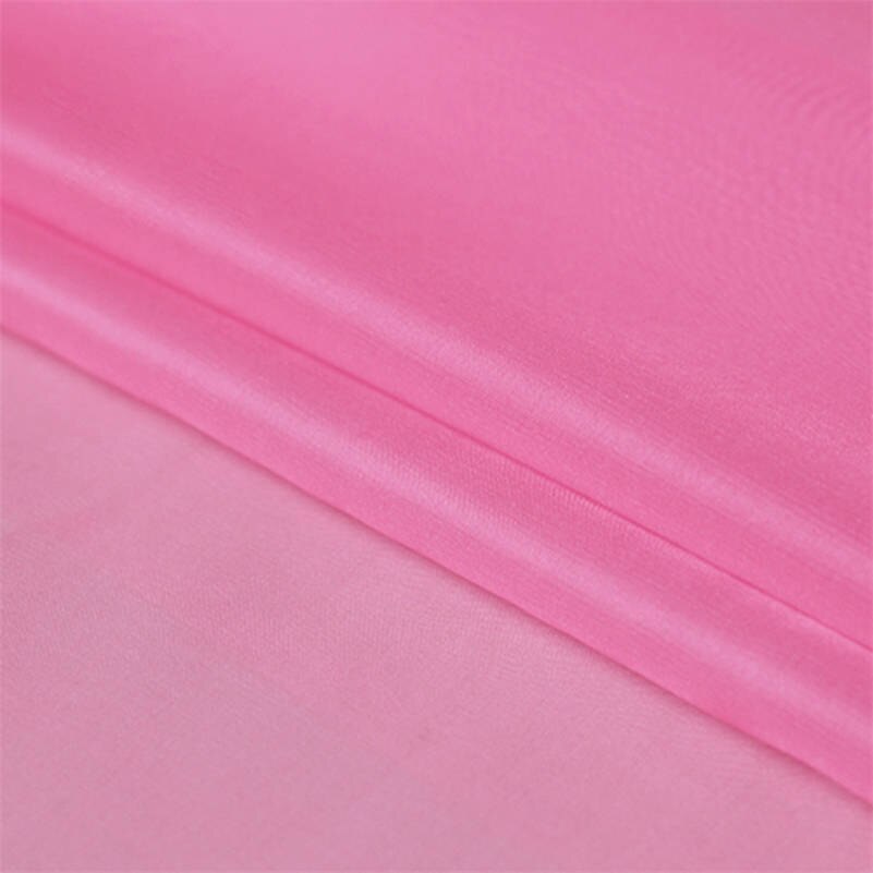 1 meter mulberry silke organza tyg gasväv tecido för naturligt siden hantverksmaterial: 8