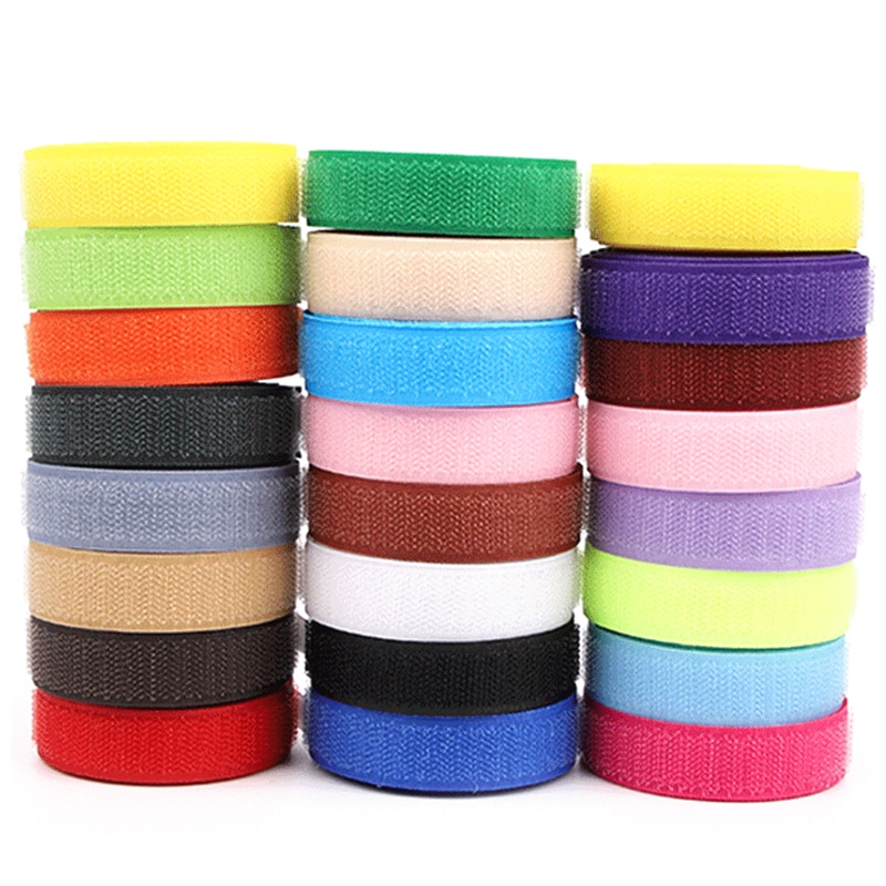 4cm Width Hoop and Loop no adhesive fastener stick clothing tape sewing magic hook loop sticker strip strap stick strip