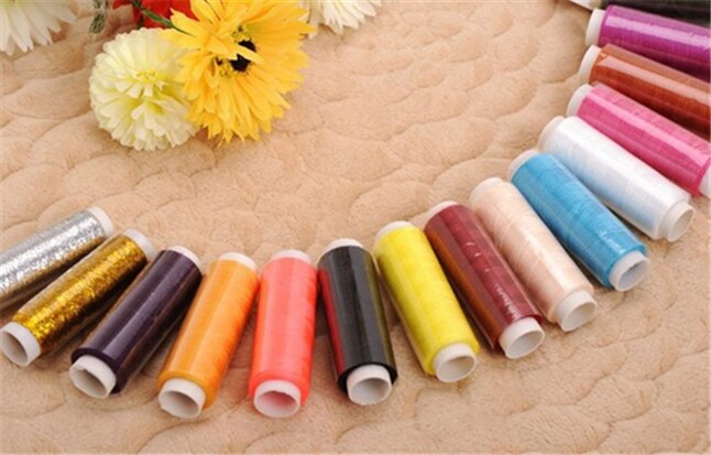 39pcs/set 200 Yard Polyester Spool Sewing Thread Mixed Colors Sewing Supplies For Hand Machine