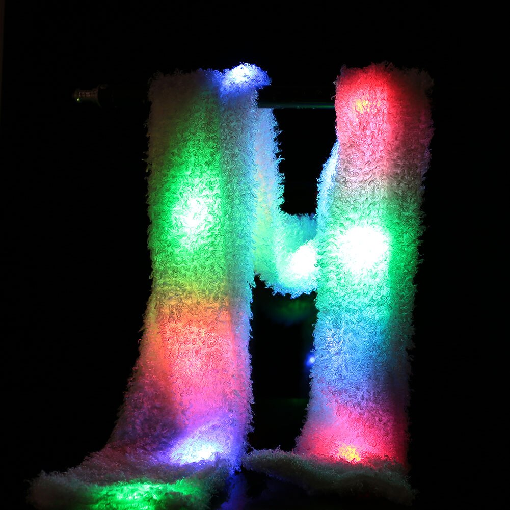 Cool Flash light Scarf Christmas Halloween Light Wool LED Funny LED Scarf