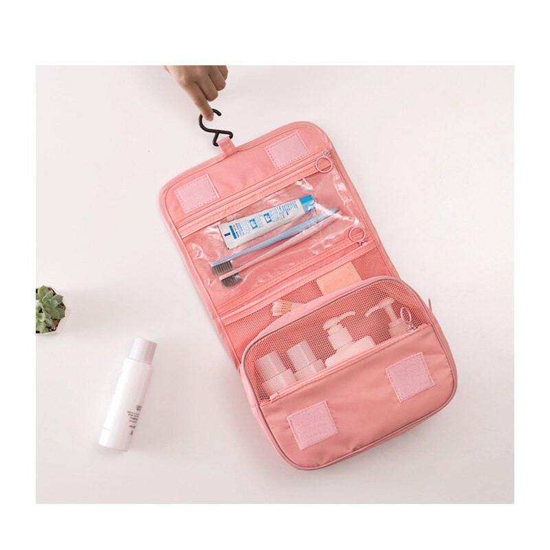 Wielofunkcyjny hak do zawieszania worek do prania kobiety kosmetyczki Travel Necessarie makijaż organizator przyborów toaletowych etui kosmetyczka