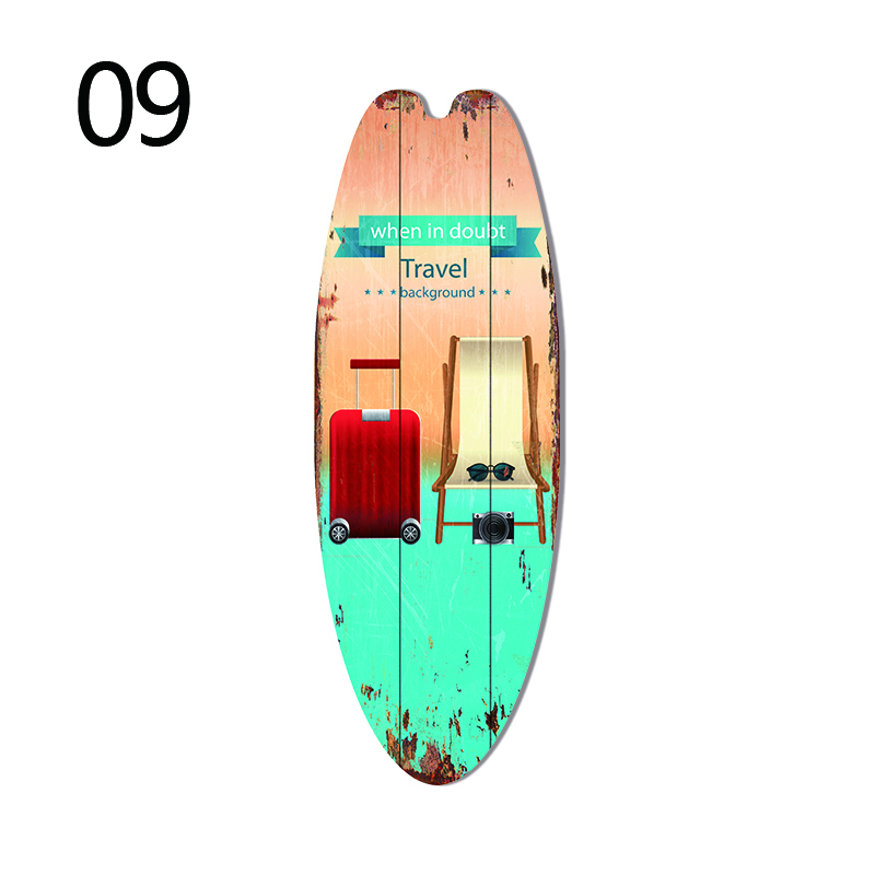 Mini kleine surfplank muur hangende houten bord strand decor tropische bar muur decor Welkom bij paradijs deurbord voor thuiskamer