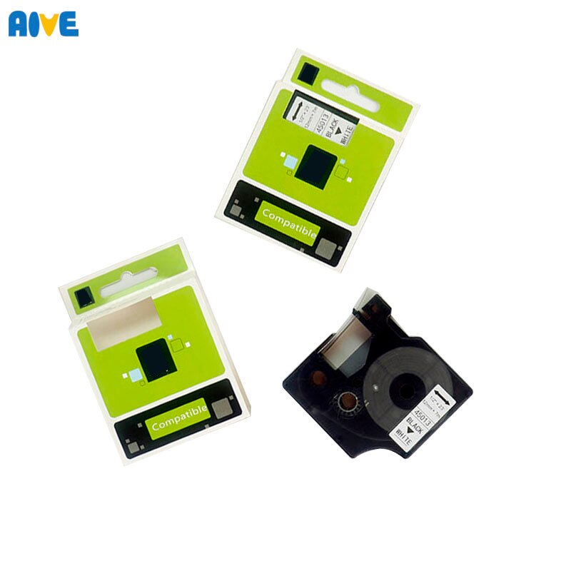 Aive 19MM Multicolor 45800 45802 45803 45805 45808 45813 Compatible Dymo D1 Label Tapes for Dymo label manager LM160 LM280 PNP