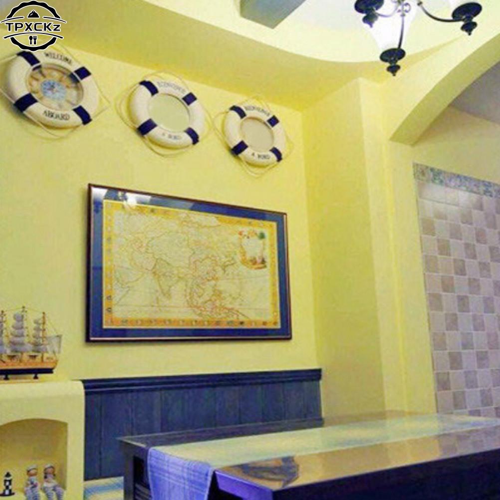 Home Decoratie Welkom Muur Ornament Reddingsboei Schuim Aan Boord Nautical Leven Reddingsboei Ring Boot Muur Opknoping Mediterrane Stijl