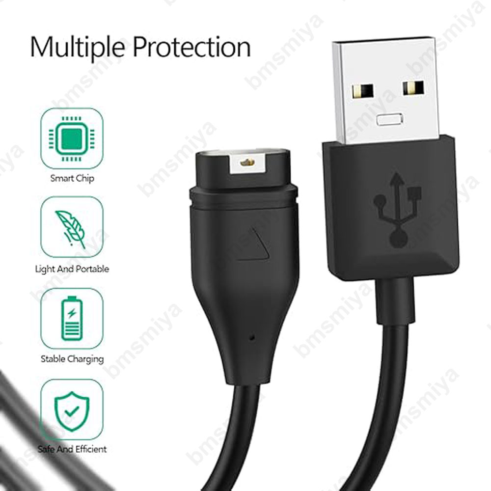 Cable cargador USB para reloj Garmin Vivosmart 5/Approach X10/Vivosport, accesorios de 3,3 pies (solo para cargar), 1 Uds.