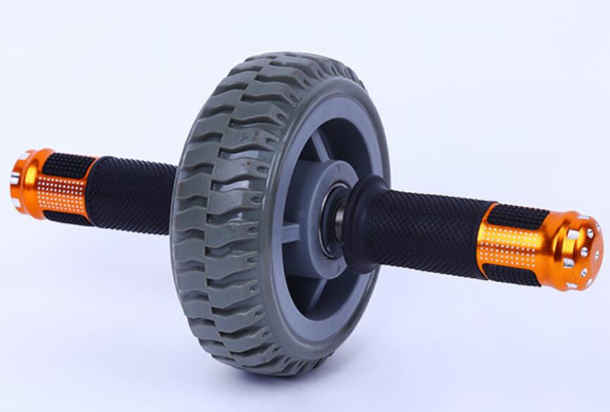 15cm Steel bearings Ab Roller abdominal power roller Mute abdominal roller ab slimmer: Gray