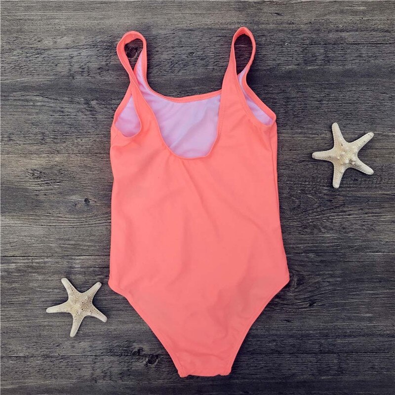 Kinderen Meisje Badpak Zomer Strand Bomen Print Stijl Meisjes Badmode Voor Kids Mouwloze Bikini Beachwear Badpak