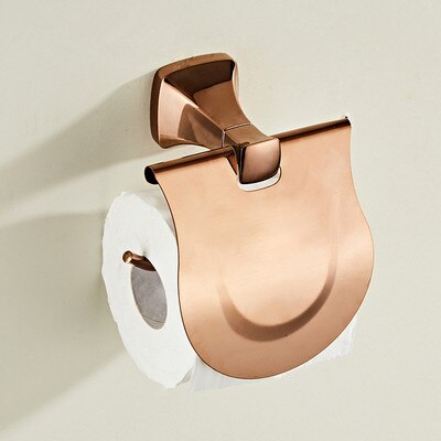 Akcesoria łazienkowe mosiądz różowe złoto kąpieli zestawy sprzętu wieszak na ręczniki, uchwyt na papier uchwyt na szczotkę wc, ręcznik Ranger, haki: paper holder