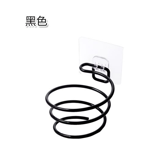 free punching hair dryer home bathroom hair dryer shelf bathroom rack wall mounted air duct frame WF3151005: black