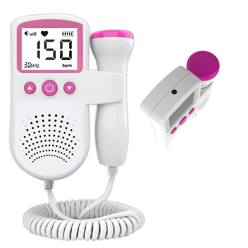 Handheld Foetale Doppler Lcd 3.0Mhz Echografie Foetale Doppler Baby Heart Beat 0 Straling Foetale Doppler Foetale Hartslagmeter