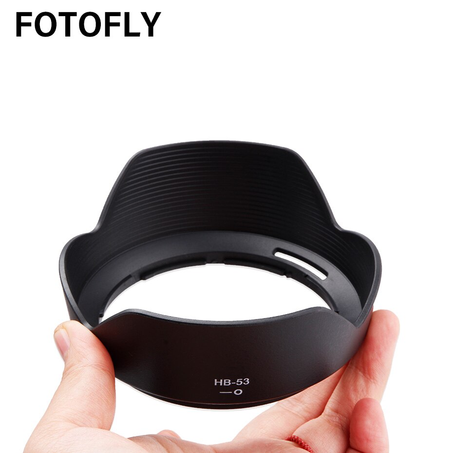 HB-53 Zonnekap Voor Nikon AF-S 24-120mm F/4G ED VR Lens – Kunststof, Zwart – Beschermt Tegen Reflecties En Stoten