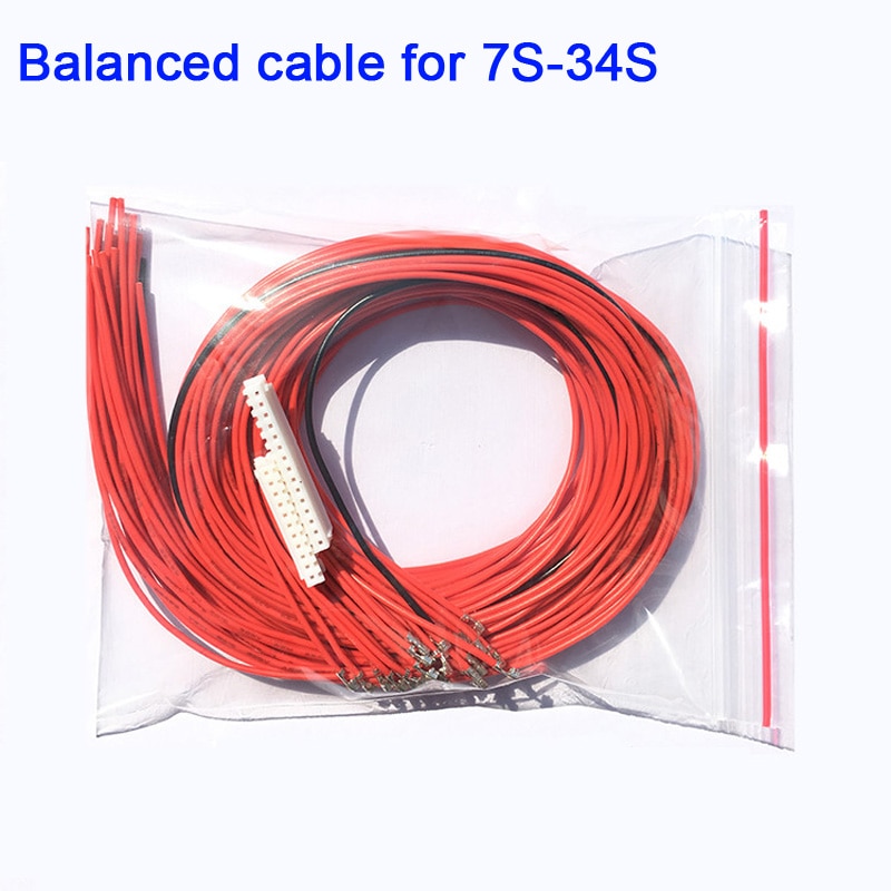 DYKB 7 S-34 S Balanced line balans kabel voor Smart Li-Ion lifepo4 Lithium batterij bescherming boord 8 S 10 S 12 S 13 S 14 S 16 S 20 S