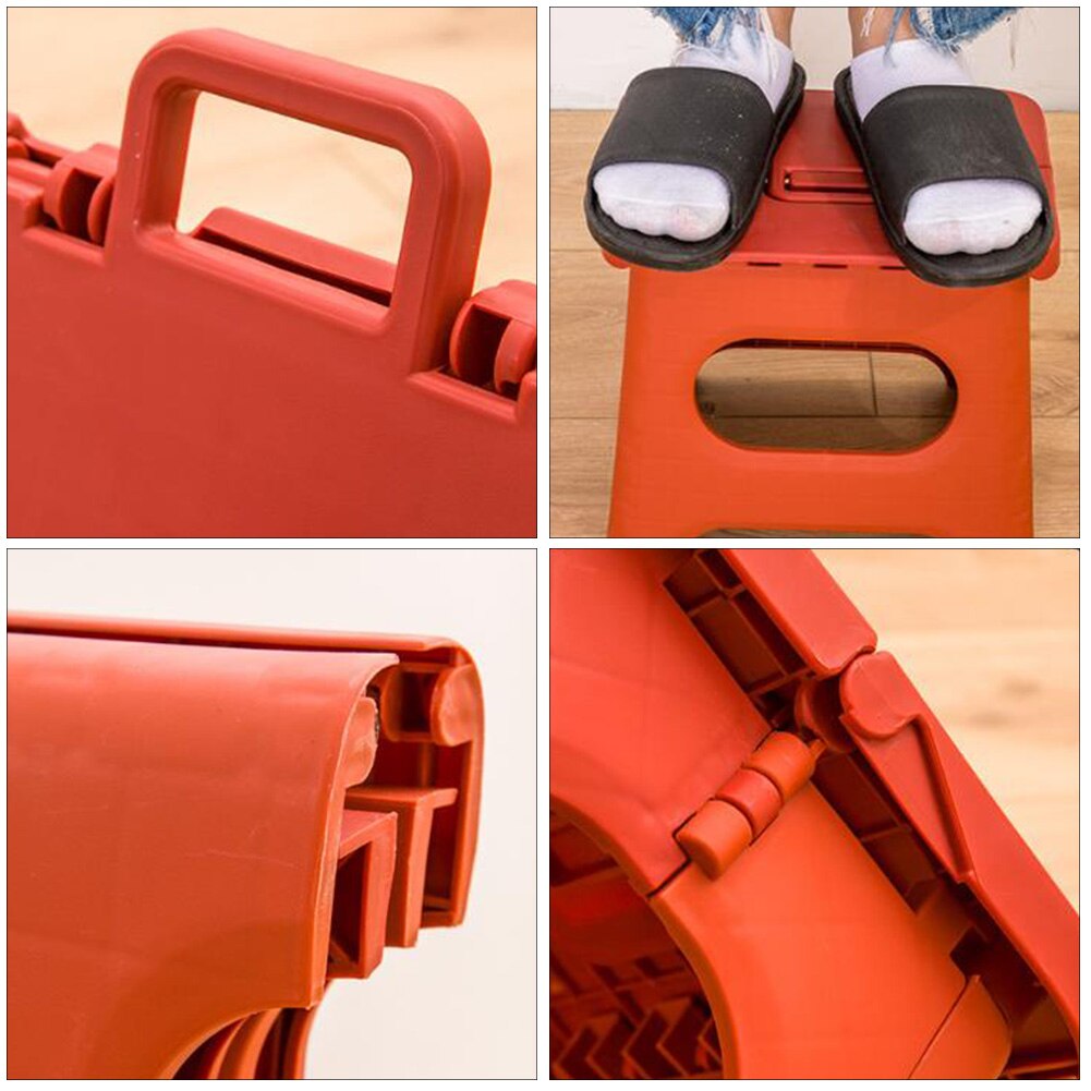 Sgabello pieghevole salvaspazio portatile da viaggio sicuro portatile per adulti bambini PP casa antiscivolo comodo multifunzione