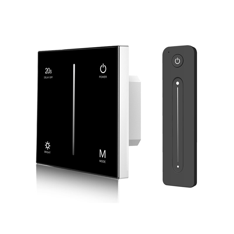 Led Triac Dimmer 220V High Voltage 100V-240V AC Input Trailing Edge Dimming Wall Mount Touch Panel Dim Controller