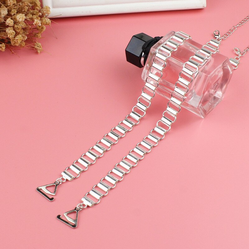 1 Pair Women Adjustable Crystal Belt Gorgeous Prom Diamante Rhinestone Bra Strap Party Evening Dress Underwear Accessories: button / 1.8cm
