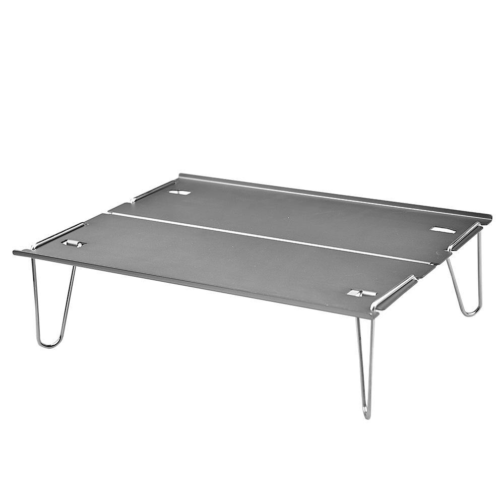 Aluminum Alloy Portable Table Outdoor Foldable Folding Camping Hiking Desk Traveling Outdoor Picnic Table: Default Title