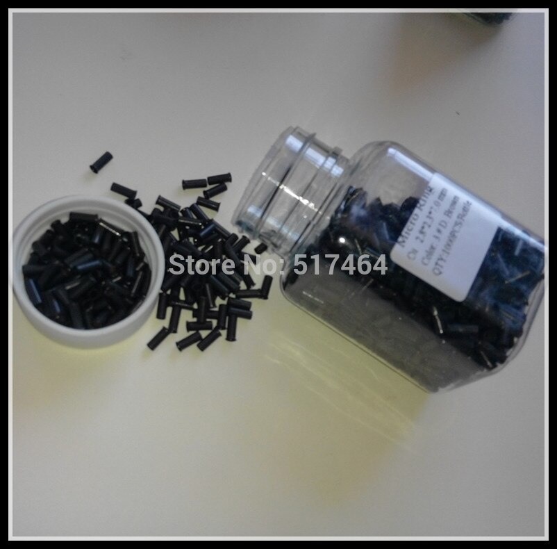 1000units 3.0x2.6x6.0mm Flared Copper Ring/ Micro Rings Loops Copper Links for Hair Extensions I Stick Tip