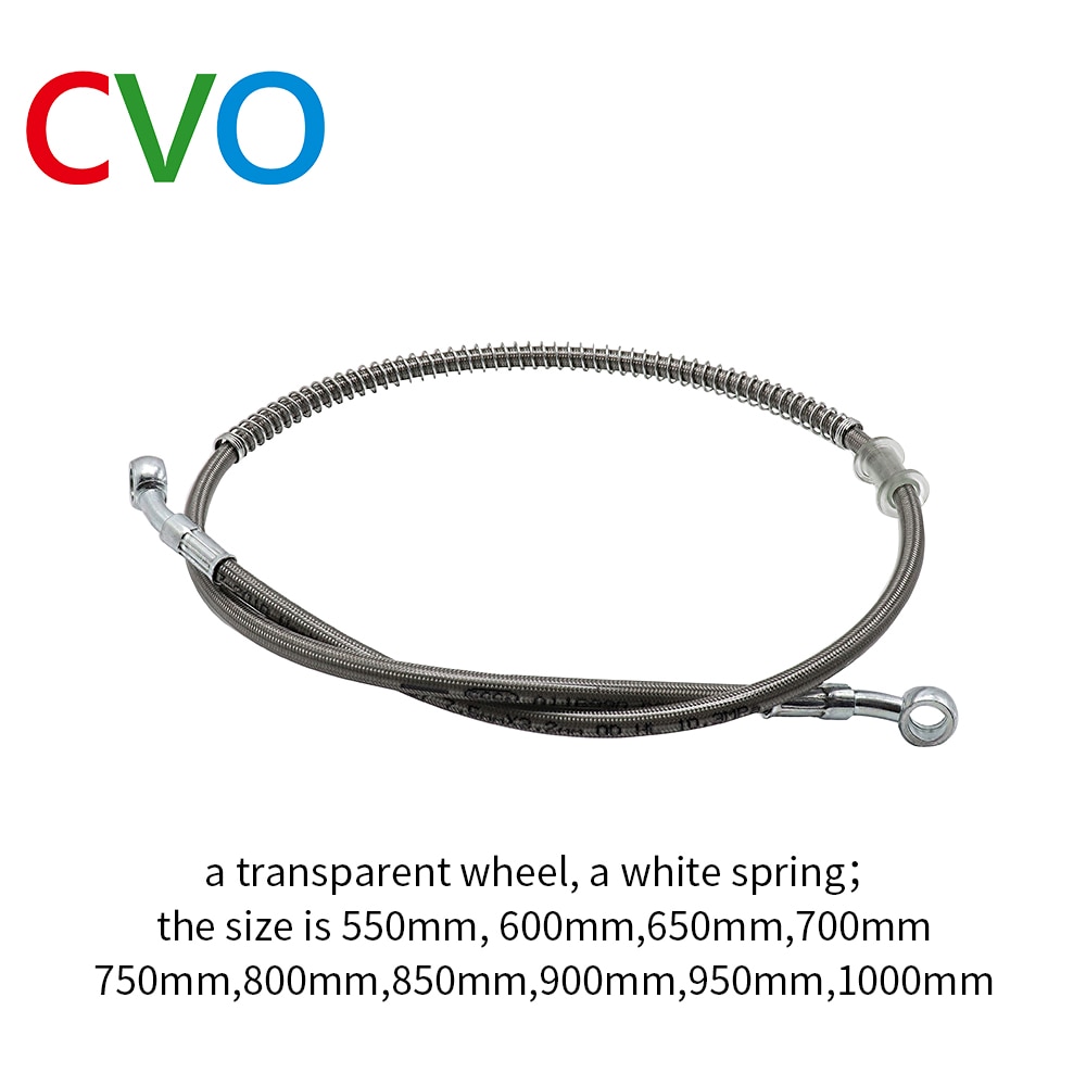 CVO Motorcycle Hydraulic Brake Oil Hose Brake Line General Motorcycle Stainless Steel Braided Pipe 39cm-200cm