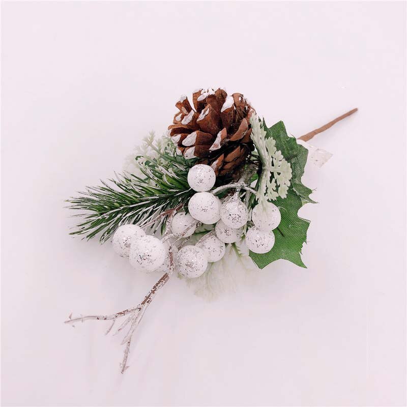 9 stijlen kunstbloem rode kerst bessen dennenappel takken kerstdecoratie voor thuis bloemendecoratie bloemenknutsels: A3