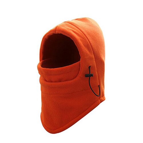 Buitensport winddicht nekwarmer motor fiets pet muts fleece gezichtsmasker winter ski snowboard capuchon klimmuts: Oranje