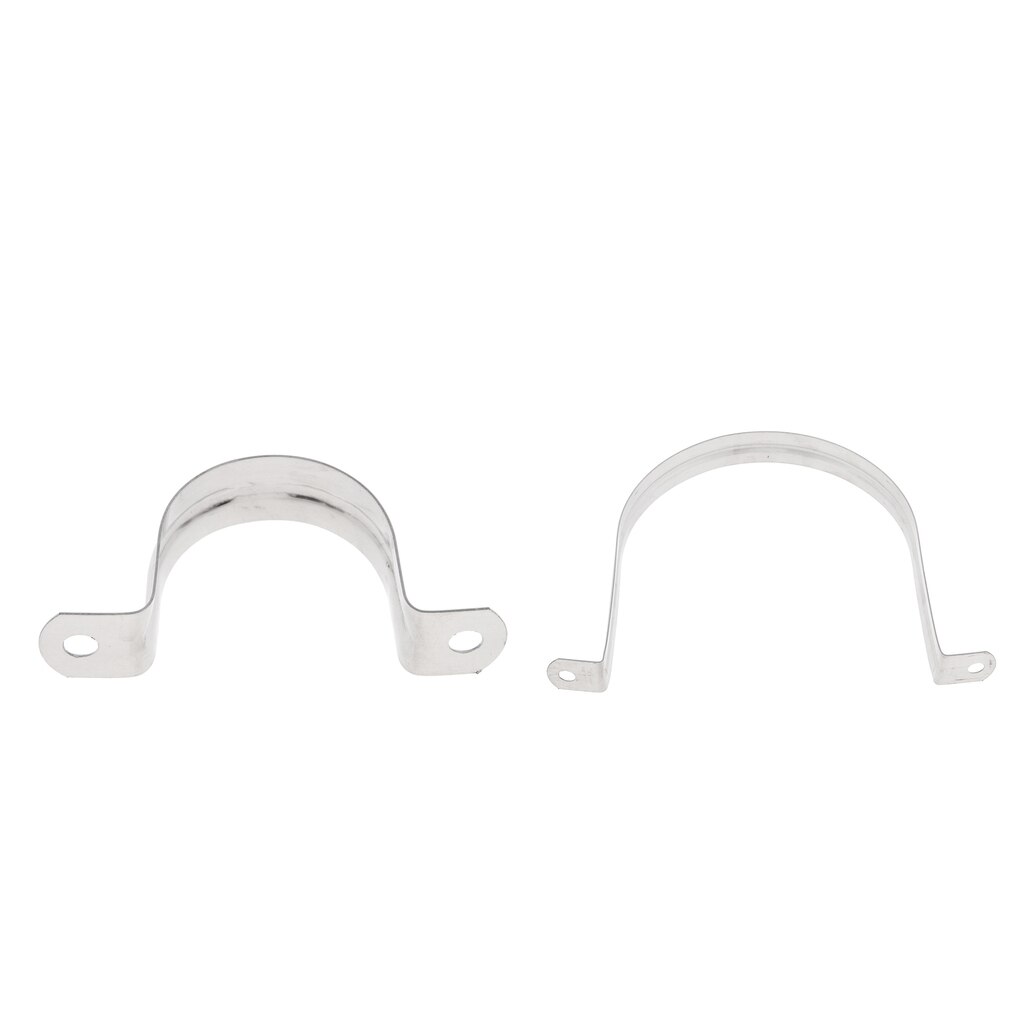 2packs Stainless Steel 304 Saddle Clip Riding Clamp Pipe Downpipe 40/120mm