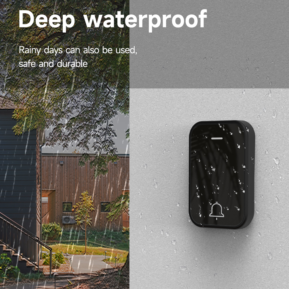 Acrylic Decoration Does Not Require Batteries Kinetic Energy Door Bell Household Waterproof Wireless Electronic Doorbell