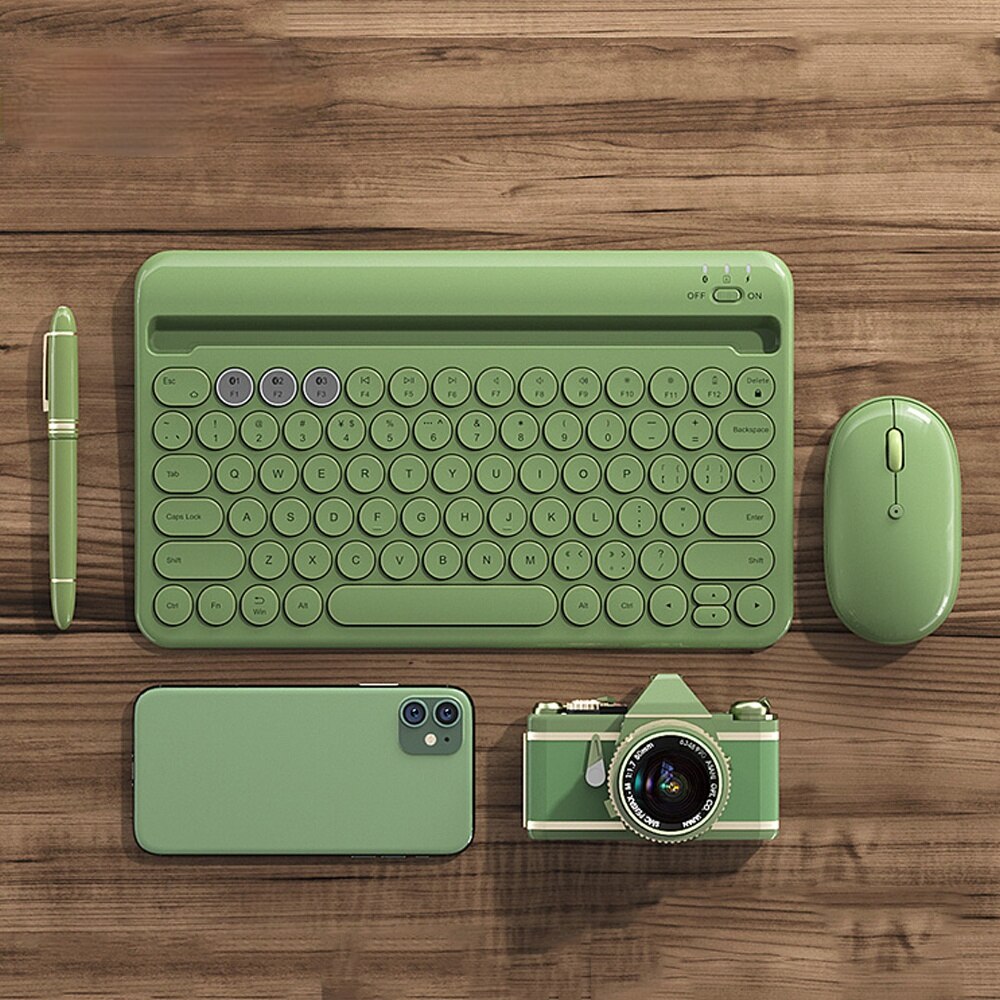 Bluetooth Wireless Silent Mini Gaming Set Keyboard Mouse Combo Magic Keyboard Mouse Kit For iPad Phone HP Huawei Laptop PC Gamer