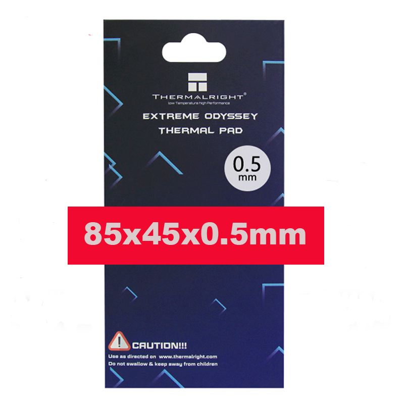 Thermalright Thermal pad 120X120mm 12.8 W/mK 0.5mm 1.0mm 1.5mm 2.0mm High Efficient thermal conductivity Original authentic: 85x45x0.5