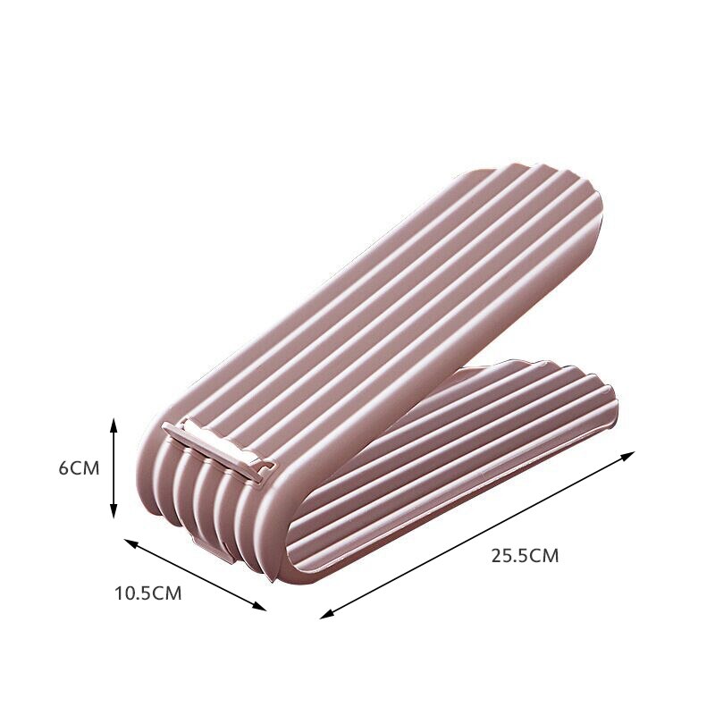 1pcs Adjustable Shoe Organizer Footwear Support Slot Space Saving Cabinet Closet Stand Shoes Storage Rack Shoebox shoe organizer