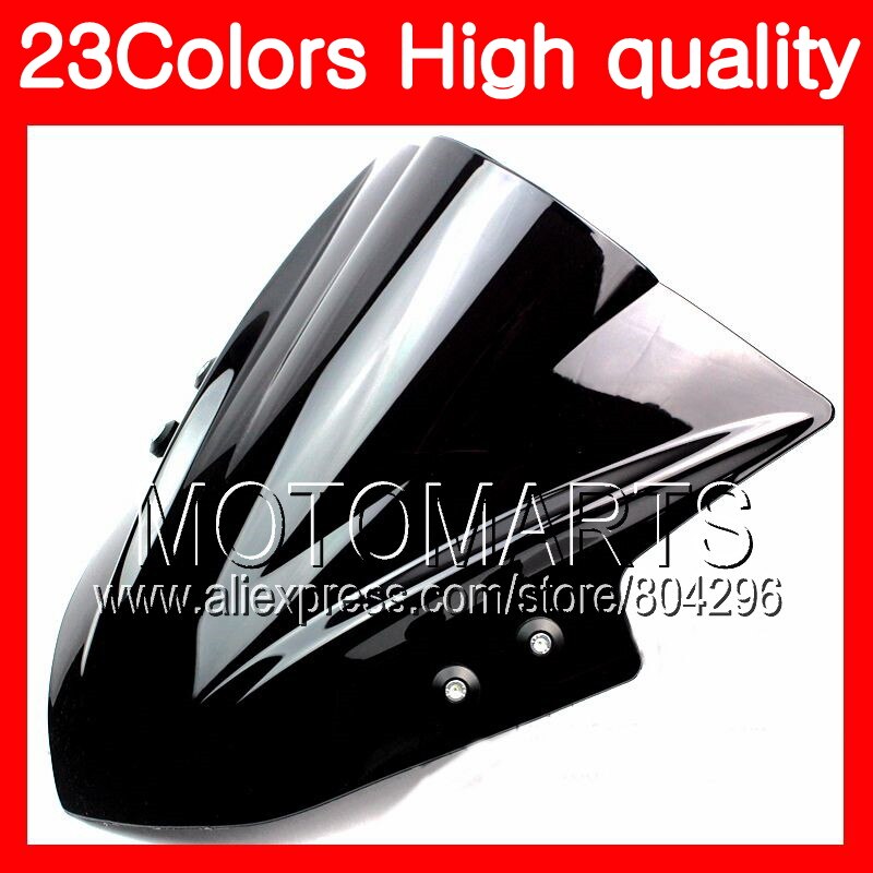 23 farben Windschutz Für KAWASAKI NINJA Z750 04 05 06 Z-750 Z-750S 04-06 Z750S 2004 2005 2006 Chrom schwarz Klar Rauch Windschutzscheibe