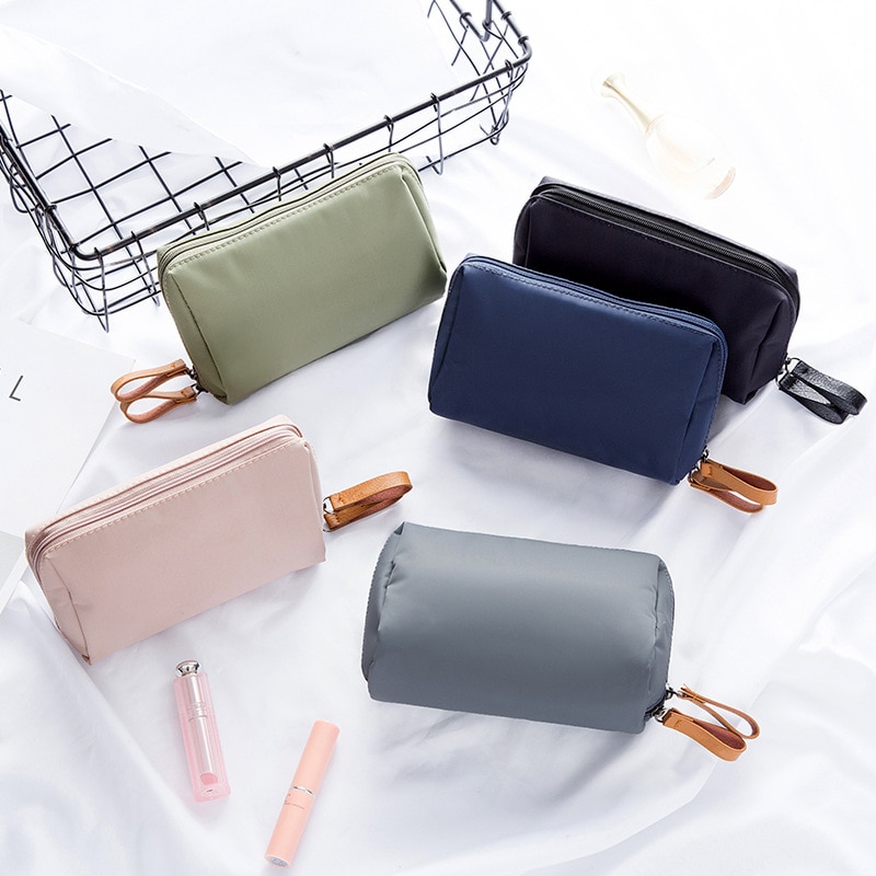 1 pc Korean Shell Style Beauty MIni Solid Cosmetic Bag Women Makeup Bag Pouch Toiletry Bag Waterproof Makeup Bath Organizer Case