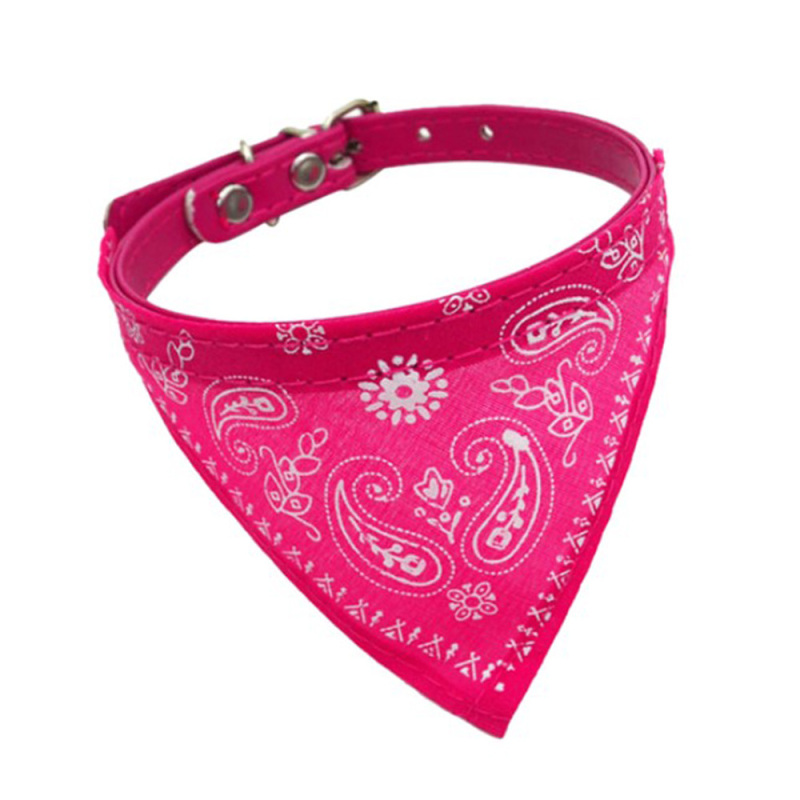 Bufanda ajustable de algodón PU para mascota, pañuelo para cachorro, gato, cuello, toalla para Saliva de perro, accesorios, 1 unidad: 5