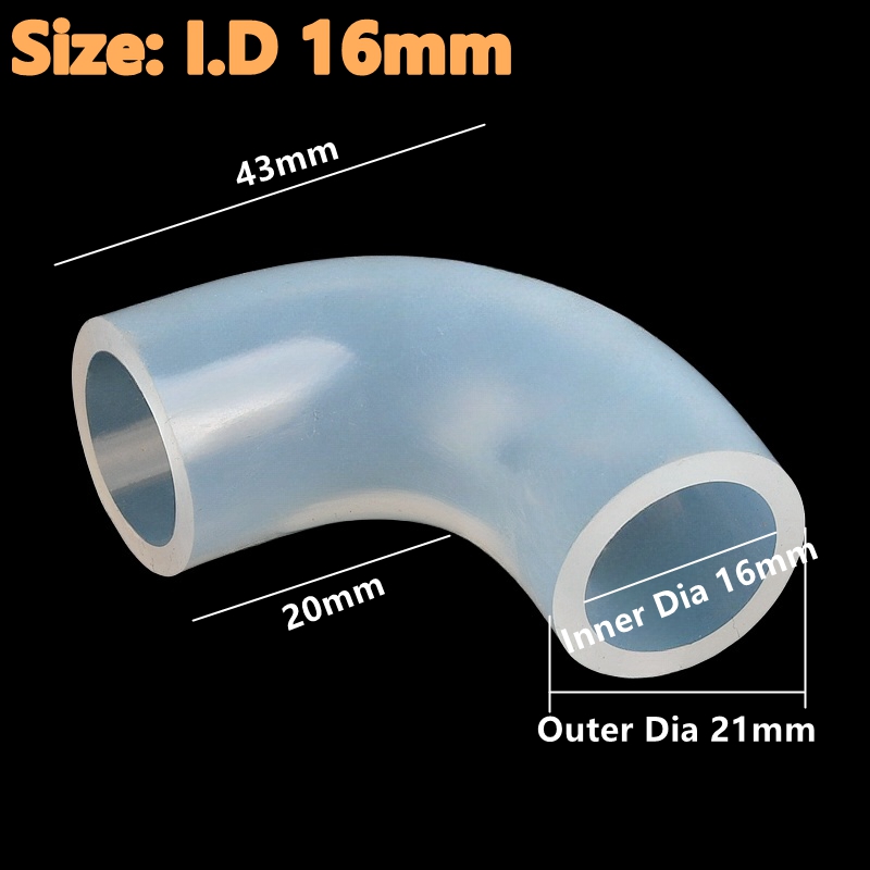 1~5PCS Silicone Flexible Joints Reducing Direct Elbow Hose Accessories Food Grade Tube Flexible Drink Water Soft Connector: Gold / 1/2''