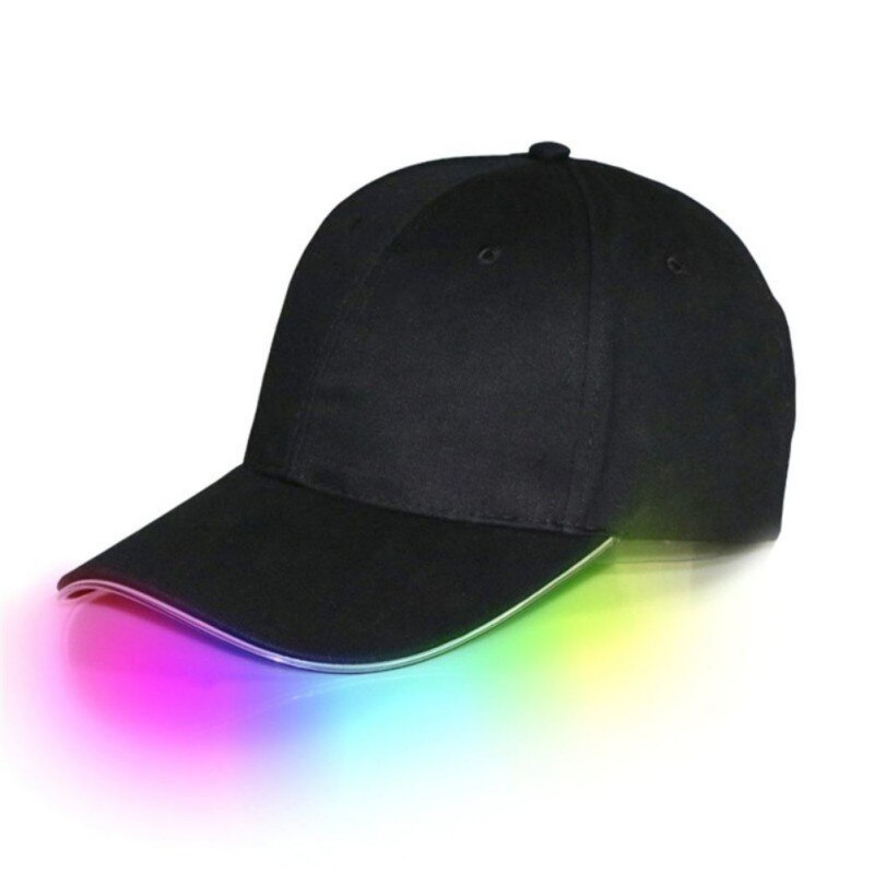 LED Light Up Baseball Caps Glowing Adjustable Hats Luminous Hat Unisex for Party Hip-hop Running and More