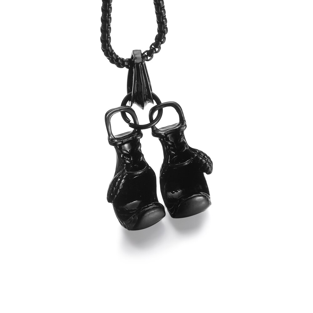 thumbnail image 2 of OIDEA Boxing Gloves Necklace For Men: Punk Gothic Boxing Glove Pendant 2 of 11