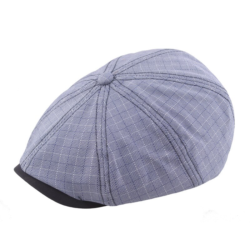 Mens Berets Spring and Summer Peaky Blinder Men Lattice Men's Cotton Stitching Octagonal Cap Beret Homme Man Hat Men Cap