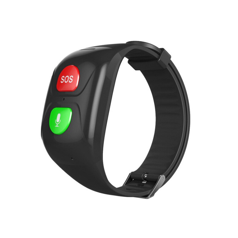 Ældre barn gsm sos knap alarm alarm real-time tracking puls blodtryksovervågning: Guld