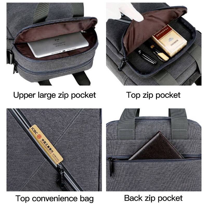 Waterproof Shoulder Bags Large Capacity Business Casual Messenger Bags Handbags Mini Briefcase For Men Sales XA500ZC