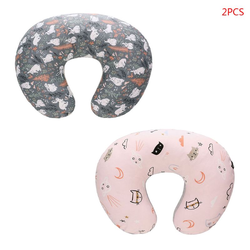 Baby Breastfeeding Pillow/Pillowcase Newborn Head Positioner Maternal and Child Supplies Multi-function U-type Maternity Nursing: 2-2PC-Pillowcase