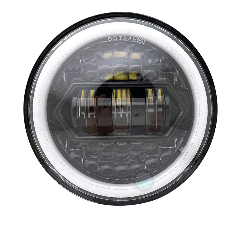 Newest A 5.75 Inch Motorcycle LED Headlight for Dyna Softail Sportster 883 XL883 FXCW 5 3/4" led DRL 80W motorbike headlamp.