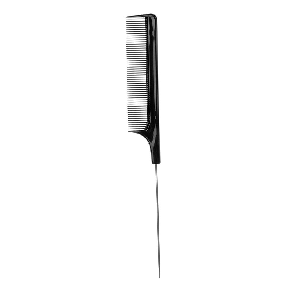 Houten Handvat Haar Kam Natuurlijke Varkenshaar Borstel Pluizige Fijne Handvat Kam Kappers Kapper Hair Styling Tool: Black